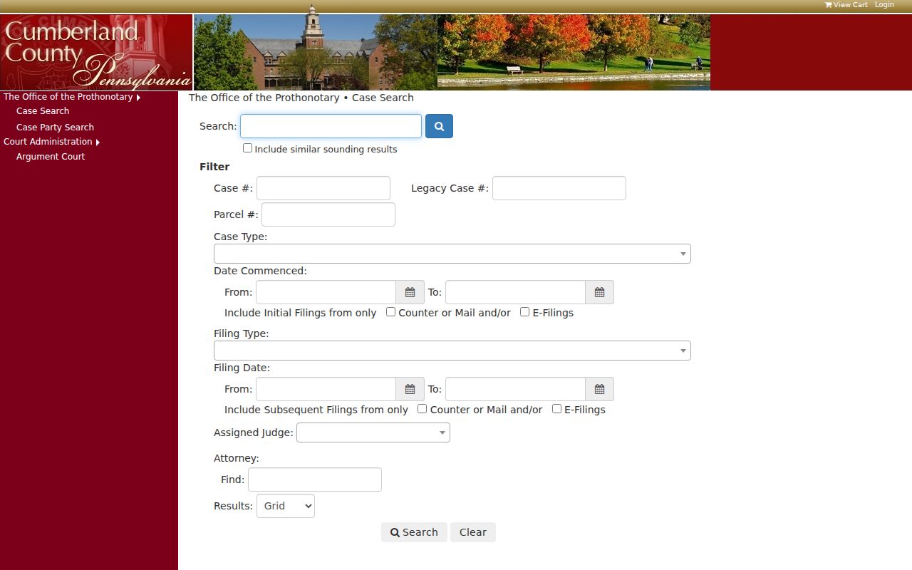 Upper Allen Township residents directory Cumberland civil OnBase search