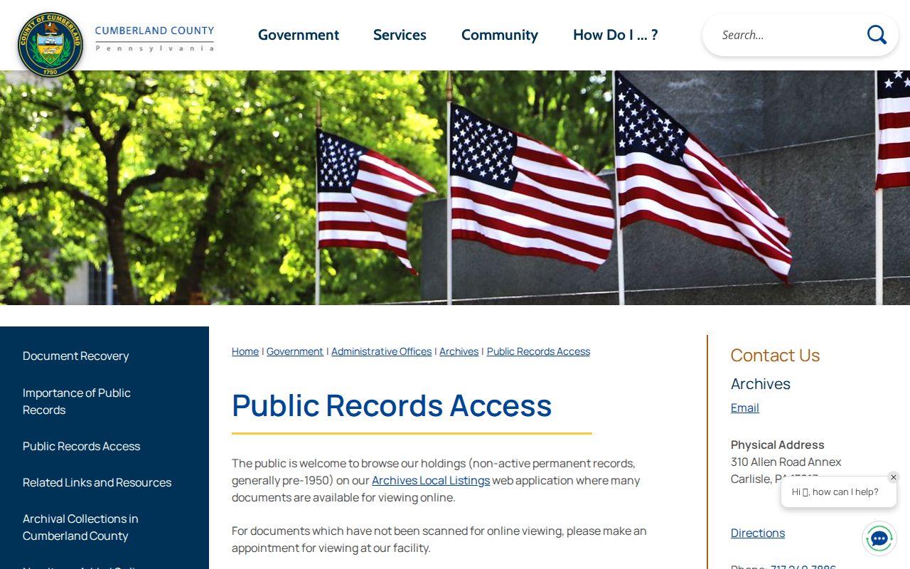 Upper Allen Township city directory historical research at Cumberland County Archives