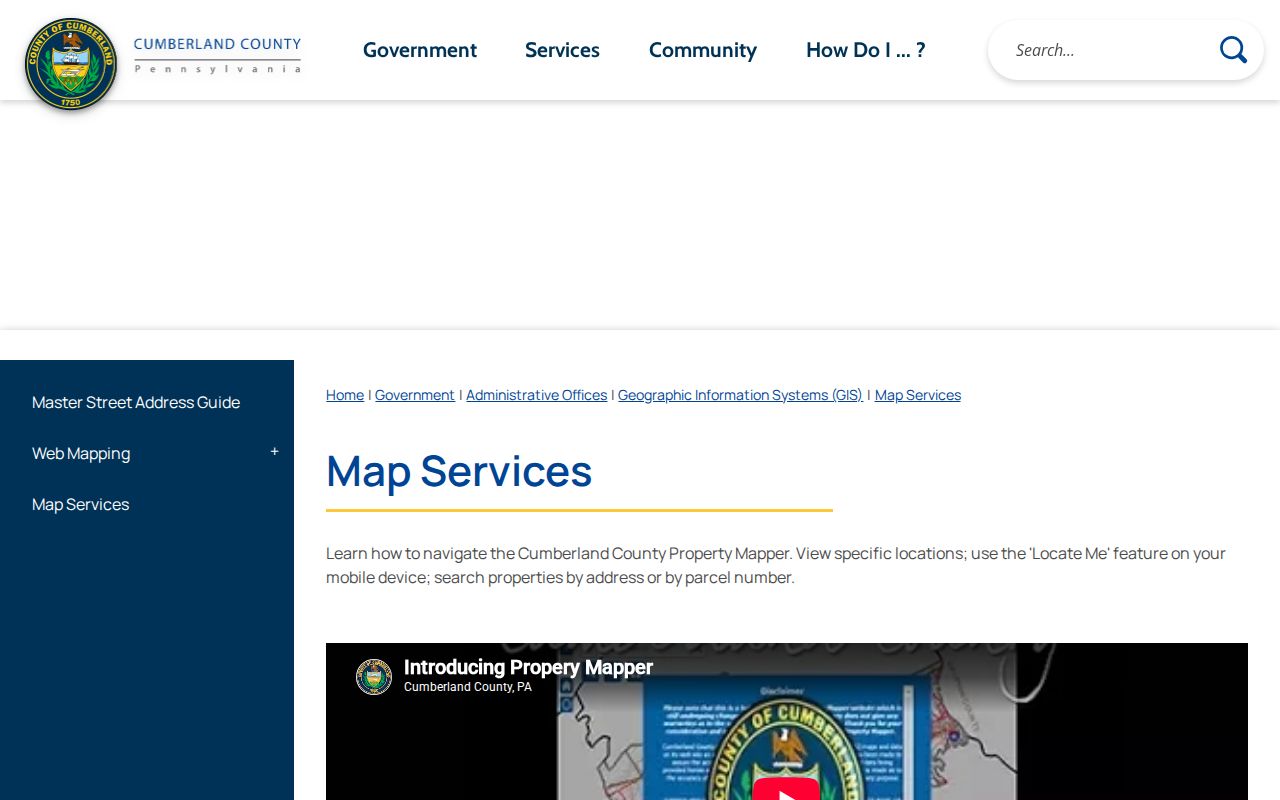 Upper Allen Township residents directory Cumberland parcel map services