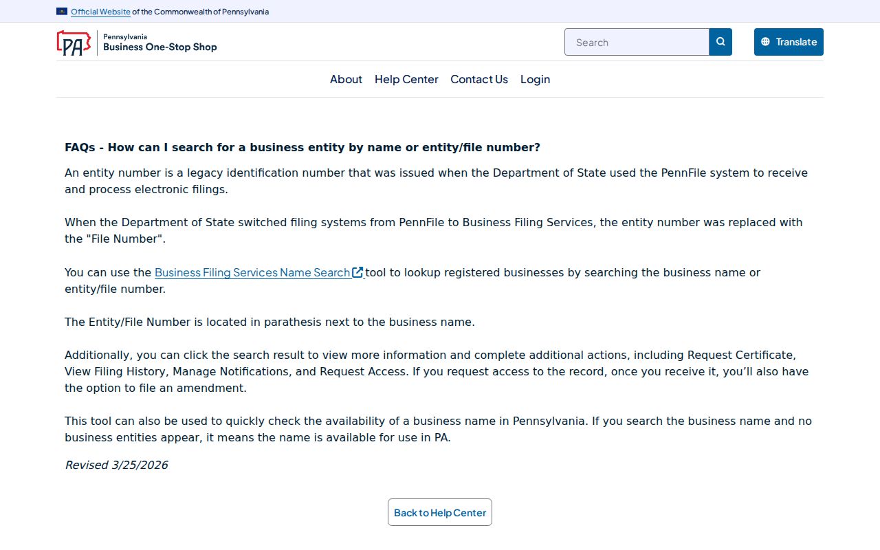 Upper Allen Township neighbors PA Business Hub search help