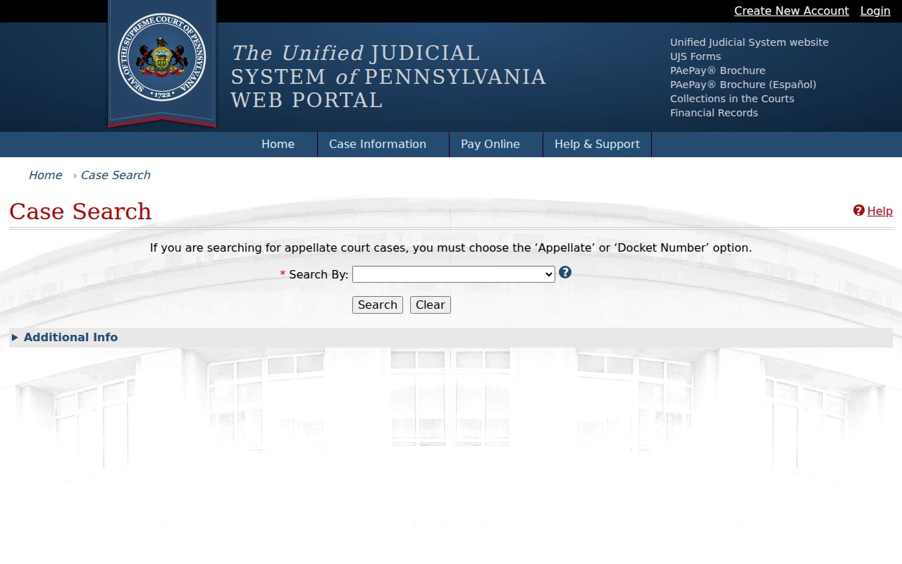 Upper Allen Township residents directory UJS case search